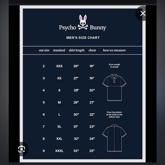 Psycho Bunny Man’s Polo Shirt - Picture 14 of 14